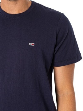 TOMMY HILFIGER KOSZULKA T-SHIRT TJM SLIM JERSEY GRANATOWA r.L