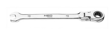 Комбинированный ключ с шарниром и трещоткой, 24 м