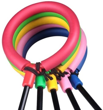 Hula hop skakanka na nogę składana świecąca led