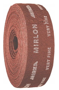 MIRKA MIRLON VERY FINE P360 WŁÓKNINA ŚCIERNA CZERWONA ROLKA 115mm x 10m