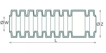 Гофрированная труба PESZEL RKGL 32/25 С ДИСТАНЦИОННЫМ УПРАВЛЕНИЕМ 50м