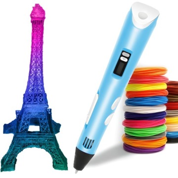 НАБОР 3D РУЧКИ ДЛЯ ДЕТЕЙ ПРИНТЕР MAGIC PEN + PLA КАРТРИДЖИ 8000 СМ