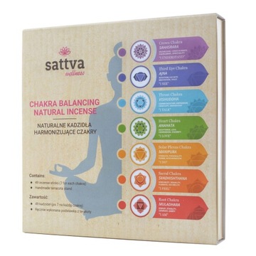 SATTVA Chakra Balancing kadzidła 49szt