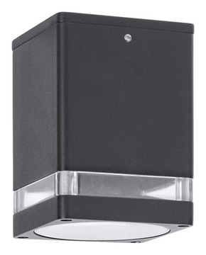 Plafon zewnętrzny kwadrat ZOMBOR 35W IP54 antracyt