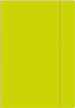 Teczka z gumką A4+ Fluo limonkowa