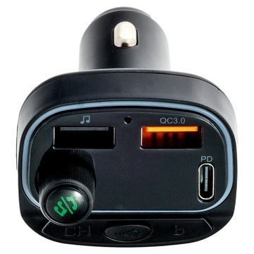 FM-ПЕРЕДАТЧИК BLUETOOTH БЫСТРОЕ ЗАРЯДНОЕ УСТРОЙСТВО MP3 2x USB RGB, разноцветное