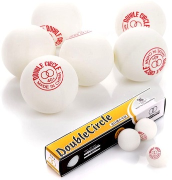 Шарики Meteor Double Circle белые 40 мм 6 шт.