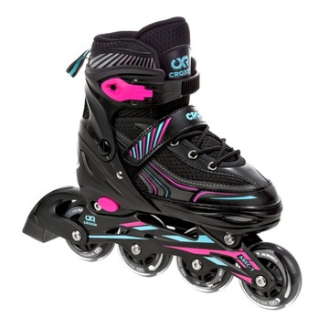 Rolki Regulowane Croxer Optima Mint/Pink 35-38 Kauczuk Abec7