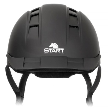 Kask START Dynamic jeździecki czarny z regulacją L