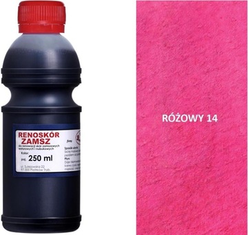 ROŻOWA FARBA DO WELUROWEJ KIEROWNICY KANAPY 250 ML