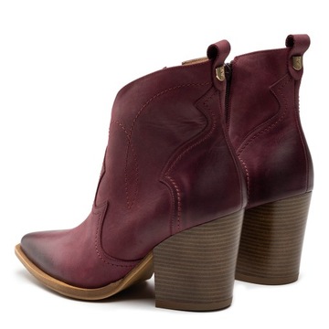 Ботильоны R.Polański 987 - Бордовый Нубук