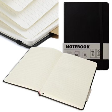 Notes A5 Z Gumką BRULION Zeszyt W Linie NOTATNIK Brudnopis Twarda Oprawa