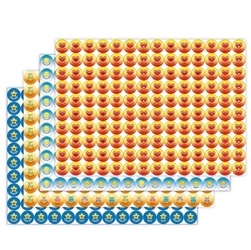 Karty motywacyjne dla dzieci na naklejki 20mm 5szt