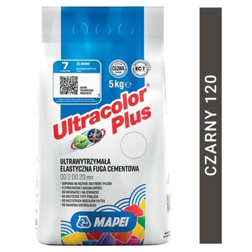 FUGA MAPEI ULTRACOLOR PLUS 5kg 120 CZARNY