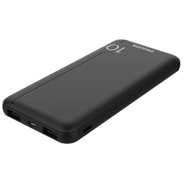 Power bank 10000mAh 2xUSB czarny Philips DLP1810NB