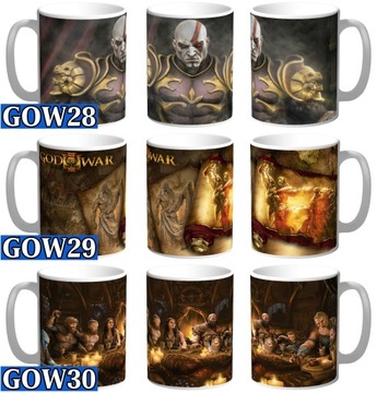 КРУЖКА GOD OF WAR Kratos + ИМЯ и БЕСПЛАТНЫЙ КАРТОН