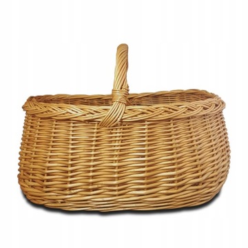 KOSZ WIKLINOWY KOSZYK ZAKUPOWY BAGAŻOWY DUŻY EKO