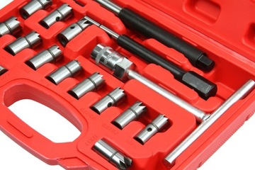 НАБОР НАКОНЕЧНИКОВ ДЛЯ ЧИСТКИ СЕДЕЛ ИНЖЕКТОРОВ ИНЖЕКЦИОННЫЕ НАКОНЕЧНИКИ 17 шт.