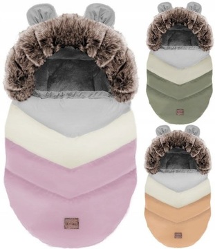 ТЕПЛЫЙ, СТЕГАНЫЙ, РОЗОВЫЙ СПАЛЬНИК ДЛЯ КОЛЯСКИ