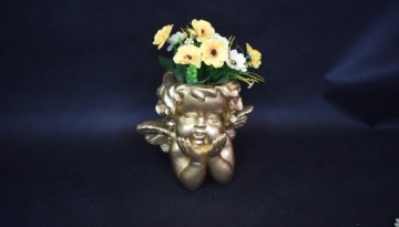 Вазон, чехол-ангел для искусственных цветов