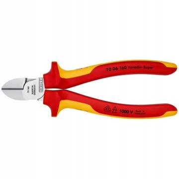 KNIPEX SZCZYPCE TNĄCE BOCZNE 160MM 70 06 160