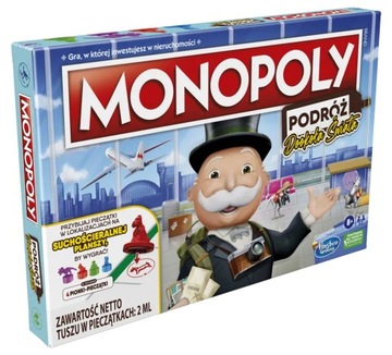 Gra PLANSZOWA Hasbro Monopoly Podróż dookoła Świata MONOPOL polska wersja
