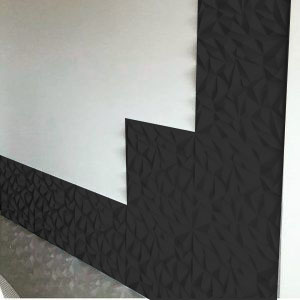 ПЕНОСТЕНОВЫЕ ПАНЕЛИ, 3D КАССЕТЫ, Аметист, ЧЕРНЫЙ