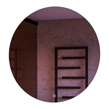 LUSTRO OKRĄGŁE LED FI 80 WŁĄCZNIK DOTYKOWY