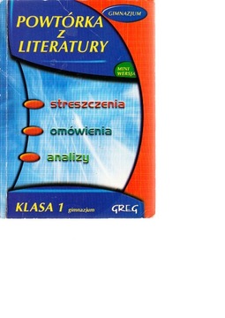 język polski 7, 8 OPRACOWANIA LEKTUR streszczenia