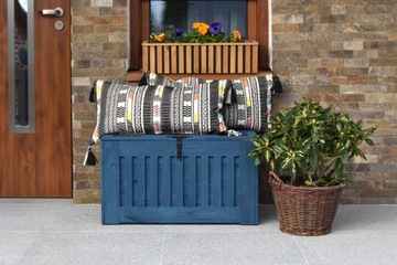 ECOSTYL ДЕРЕВЯННЫЙ ЯЩИК - ТЕМНО-СИНИЙ цвет, 140л