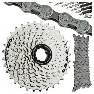 ZESTAW SHIMANO KASETA CS-HG41 8 11-32T + ŁAŃCUCH