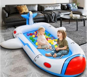 ВОДНАЯ ПЛОЩАДКА ДЛЯ ДЕТЕЙ БАССЕЙН САМОЛЕТ РАСПЫЛИТЕЛЬ 180*100 СМ