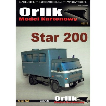 Orlik A028 - Samochód Star 200 Policja 1:43