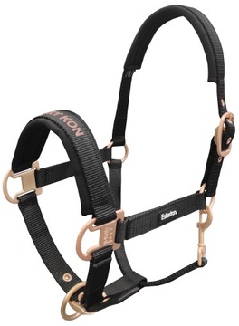 ESKADRON Kantar z logo DOBRY KON BLACK/ROSEGOLD C