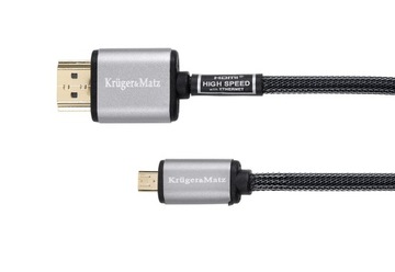 HDMI — кабель micro HDMI с разъемом (A-D), 3,0 м Kruger&Matz