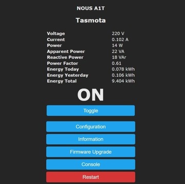 Умная WIFI розетка NOUS A1T TASMOTA