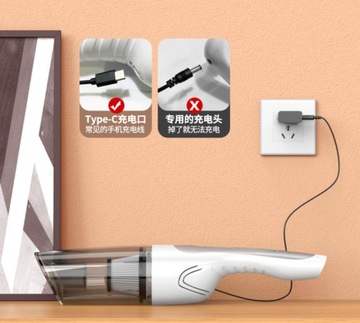 Беспроводной автомобильный пылесос типа C.