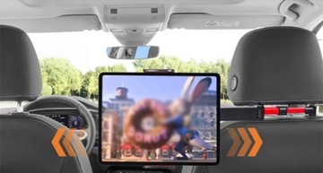 REGULOWANY UCHWYT SAMOCHODOWY NA TABLET TELEFON ZAGŁÓWEK SIEDZENIE DO AUTA