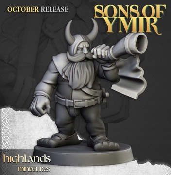 Отряд гномов-копейщиков CMD x 20 — Highlands Miniatures