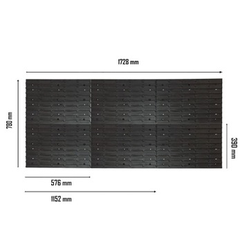 ДОСКА НАСТЕННАЯ ДЛЯ МАСТЕРСКОЙ 173x78 СМ, 49 ТРУБ