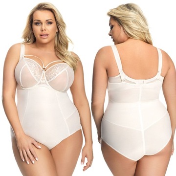 Body wyszczuplające Gorsenia K148 ecru 3XL