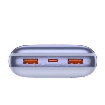Baseus Bipow Pro Powerbank 20000 мАч, 22,5 Вт, фиолетовый, 2xUSB, 1xC + кабель USB-C