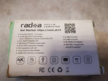 Микрокомпьютер Radxa Rock4 Model B SE 4 ГБ