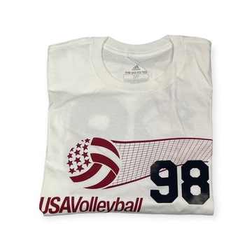 Мужская белая футболка ADIDAS VOLLEYBALL S 98