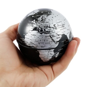 LEDOWA KULA MAPA ŚWIATA LEWITUJĄCA MAGNETYCZNA