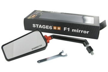 Lusterko Stage6 F1 Style M8, lewe, czarne