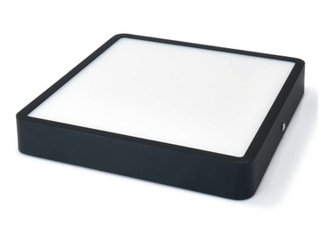 PANEL LED NATYNKOWY KWADRAT CZARNY 24W PLAFON
