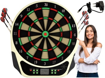 ЭЛЕКТРОННАЯ ДАРТС-ДОСКА ДЛЯ ДАРТС + ДАРТС