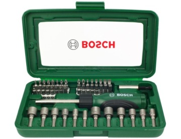 НАБОР ИЗ 46 ​​БИТ И ТОРЦЕВ С ТРЕЩОТКОЙ BOSCH