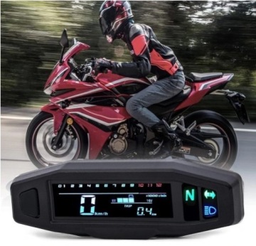 Мини ЖК спидометр универсальный для мотоцикла приборная панель